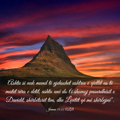 Picture 03 - Jeremia 33:22 ALB - Ashtu si nuk mund të njehsohet ushtria e qiellit - Bible Verse Picture