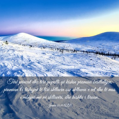 Picture 03 - Jeremia 34:10 ALB - Tërë princat dhe tërë populli që kishin - Bible Verse Picture