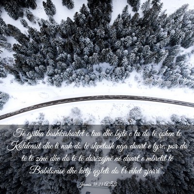 Picture 03 - Jeremia 38:23 ALB - Të gjitha bashkëshortet e tua dhe bijtë e tu - Bible Verse Picture