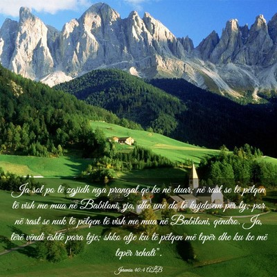 Picture 03 - Jeremia 40:4 ALB - Ja sot po të zgjidh nga prangat që ke në duar; - Bible Verse Picture