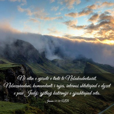 Picture 03 - Jeremia 52:30 ALB - Në vitin e njëzetë e tretë të - Bible Verse Picture