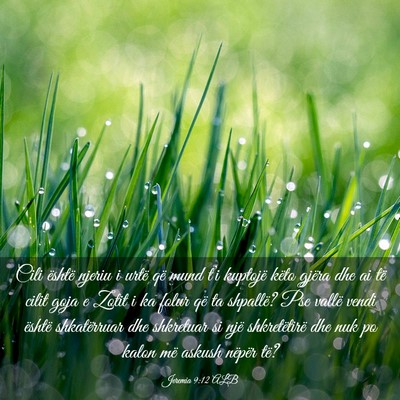 Picture 03 - Jeremia 9:12 ALB - Cili është njeriu i urtë që mund t’i - Bible Verse Picture