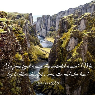 Picture 03 - Jobi 13:23 ALB - Sa janë fajet e mia dhe mëkatet e mia? Më bëj - Bible Verse Picture