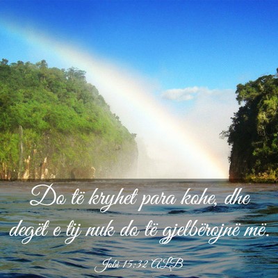 Picture 03 - Jobi 15:32 ALB - Do të kryhet para kohe, dhe degët e tij nuk do - Bible Verse Picture
