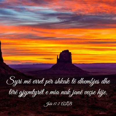 Picture 03 - Jobi 17:7 ALB - Syri më erret për shkak të dhembjes dhe tërë - Bible Verse Picture