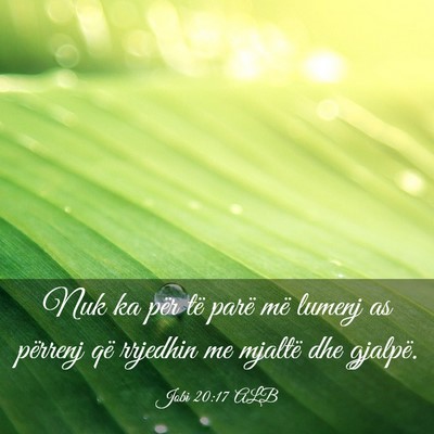 Picture 03 - Jobi 20:17 ALB - Nuk ka për të parë më lumenj as përrenj që - Bible Verse Picture