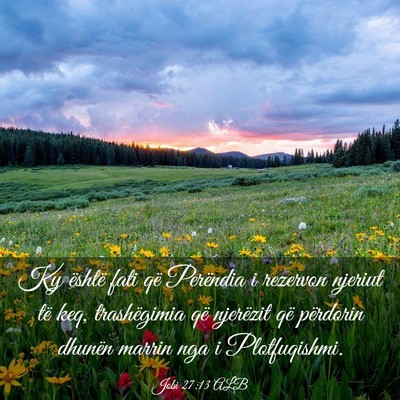 Picture 03 - Jobi 27:13 ALB - Ky është fati që Perëndia i rezervon njeriut - Bible Verse Picture