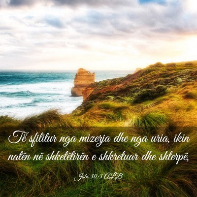 Picture 03 - Jobi 30:3 ALB - Të sfilitur nga mizerja dhe nga uria, ikin - Bible Verse Picture
