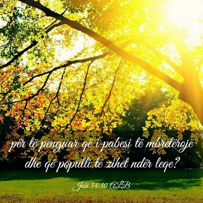 Picture 03 - Jobi 34:30 ALB - për të penguar që i pabesi të mbretërojë - Bible Verse Picture