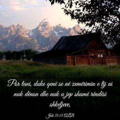 Picture 03 - Jobi 35:15 ALB - Por tani, duke qenë se në zemërimin e tij ai - Bible Verse Picture