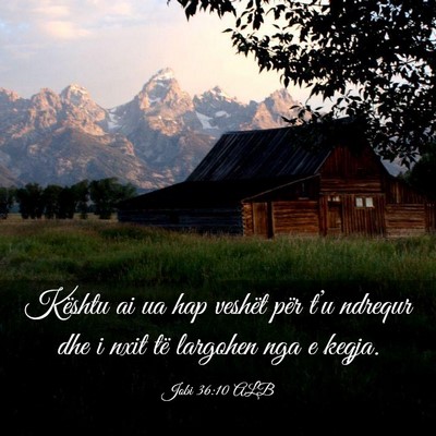 Picture 03 - Jobi 36:10 ALB - Kështu ai ua hap veshët për t’u ndrequr dhe - Bible Verse Picture