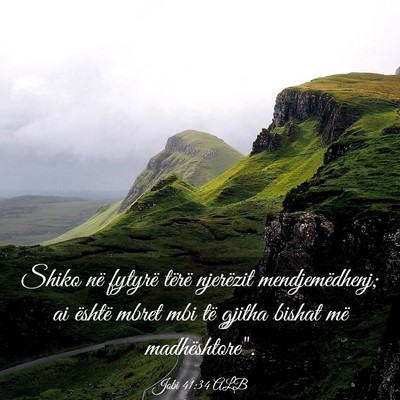 Picture 03 - Jobi 41:34 ALB - Shiko në fytyrë tërë njerëzit - Bible Verse Picture