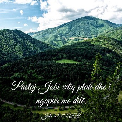 Picture 03 - Jobi 42:17 ALB - Pastaj Jobi vdiq plak dhe i ngopur me - Bible Verse Picture