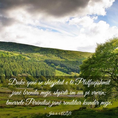 Picture 03 - Jobi 6:4 ALB - Duke qenë se shigjetat e të Plotfuqishmit janë - Bible Verse Picture