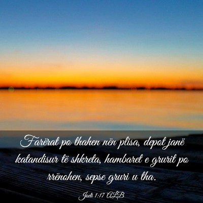 Picture 03 - Joeli 1:17 ALB - Farërat po thahen nën plisa, depot janë - Bible Verse Picture