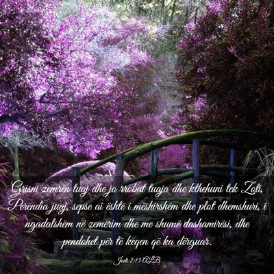 Picture 03 - Joeli 2:13 ALB - Grisni zemrën tuaj dhe jo rrobat tuaja dhe - Bible Verse Picture