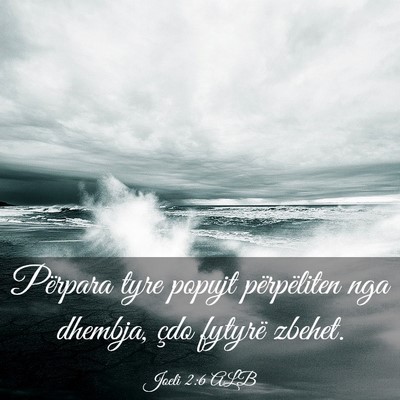 Picture 03 - Joeli 2:6 ALB - Përpara tyre popujt përpëliten nga dhembja, - Bible Verse Picture