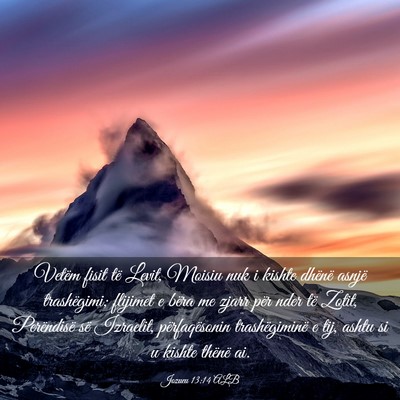 Picture 03 - Jozueu 13:14 ALB - Vetëm fisit të Levit, Moisiu nuk i kishte - Bible Verse Picture