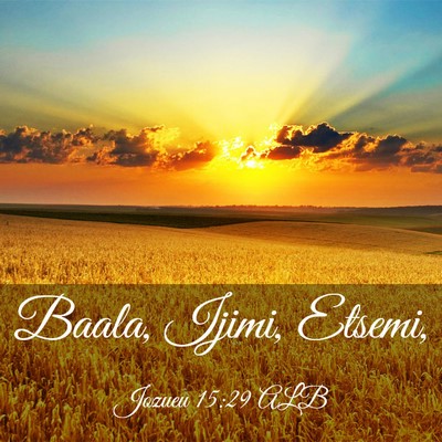 Picture 03 - Jozueu 15:29 ALB - Baala, Ijimi, - Bible Verse Picture