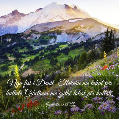 Picture 03 - Jozueu 21:23 ALB - Nga fisi i Danit: Eltekehu me tokat për - Bible Verse Picture