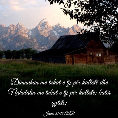 Picture 03 - Jozueu 21:35 ALB - Dimnahun me tokat e tij për kullotë dhe - Bible Verse Picture