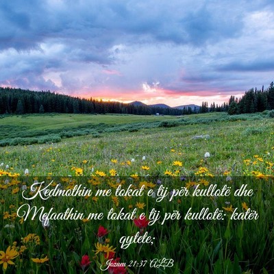 Picture 03 - Jozueu 21:37 ALB - Kedmothin me tokat e tij për kullotë dhe - Bible Verse Picture