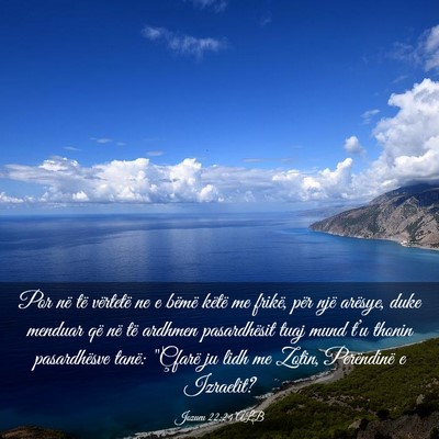 Picture 03 - Jozueu 22:24 ALB - Por në të vërtetë ne e bëmë këtë me - Bible Verse Picture