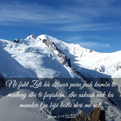 Picture 03 - Jozueu 23:9 ALB - Në fakt Zoti ka dëbuar para jush kombe të - Bible Verse Picture