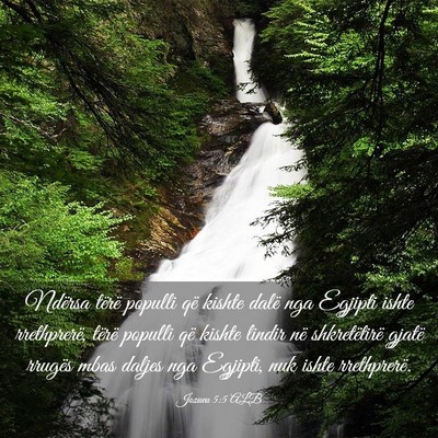 Picture 03 - Jozueu 5:5 ALB - Ndërsa tërë populli që kishte dalë nga - Bible Verse Picture