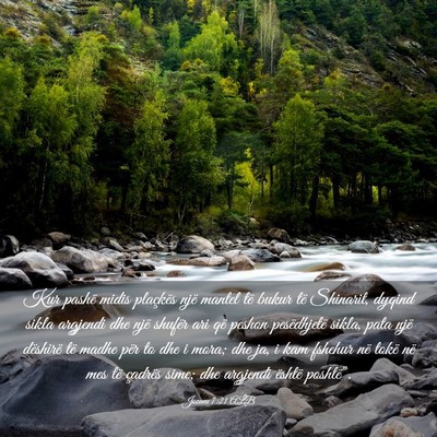 Picture 03 - Jozueu 7:21 ALB - Kur pashë midis plaçkës një mantel të bukur - Bible Verse Picture