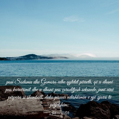 Picture 03 - Juda 1:7 ALB - posi Sodoma dhe Gomora edhe qytetet përreth, që - Bible Verse Picture