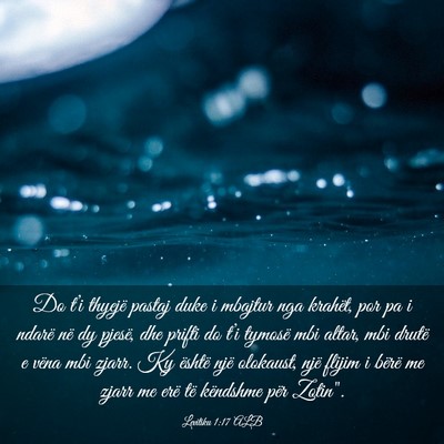 Picture 03 - Levitiku 1:17 ALB - Do t’i thyejë pastaj duke i mbajtur nga - Bible Verse Picture