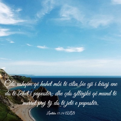 Picture 03 - Levitiku 11:34 ALB - Çdo ushqim që hahet mbi të cilin bie uji i - Bible Verse Picture
