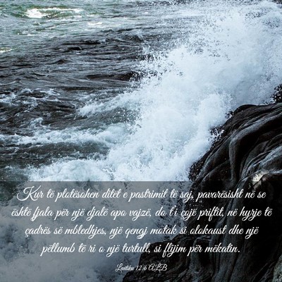 Picture 03 - Levitiku 12:6 ALB - Kur të plotësohen ditët e pastrimit të saj, - Bible Verse Picture