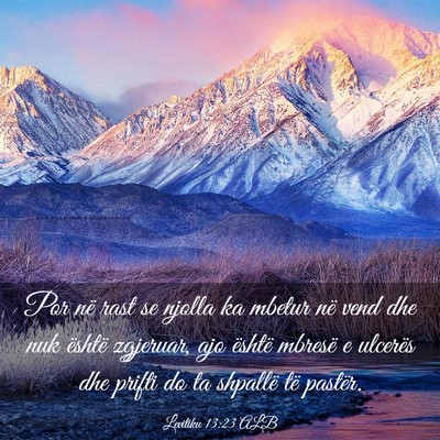 Picture 03 - Levitiku 13:23 ALB - Por në rast se njolla ka mbetur në vend dhe nuk - Bible Verse Picture