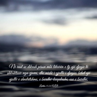 Picture 03 - Levitiku 13:24 ALB - Në rast se dikush pëson mbi lëkurën e tij - Bible Verse Picture