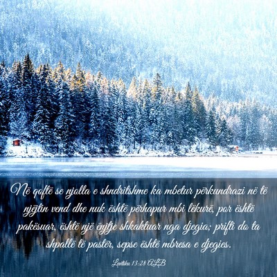 Picture 03 - Levitiku 13:28 ALB - Në qoftë se njolla e shndritshme ka mbetur - Bible Verse Picture