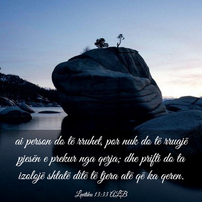Picture 03 - Levitiku 13:33 ALB - ai person do të rruhet, por nuk do të rruajë - Bible Verse Picture