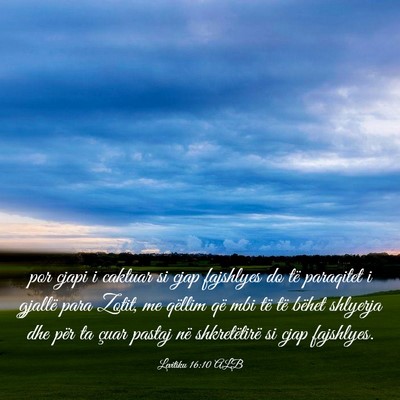 Picture 03 - Levitiku 16:10 ALB - por cjapi i caktuar si cjap fajshlyes do të - Bible Verse Picture
