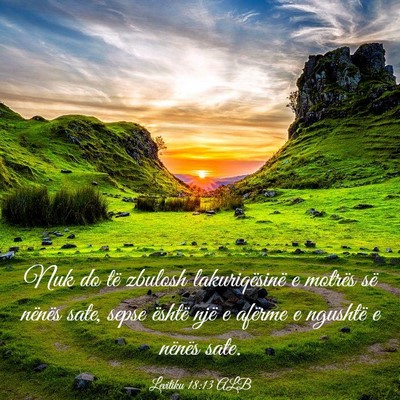 Picture 03 - Levitiku 18:13 ALB - Nuk do të zbulosh lakuriqësinë e motrës së - Bible Verse Picture