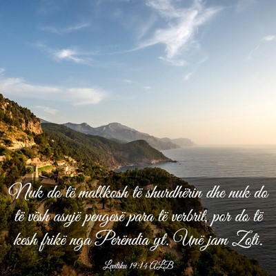 Picture 03 - Levitiku 19:14 ALB - Nuk do të mallkosh të shurdhërin dhe nuk do - Bible Verse Picture