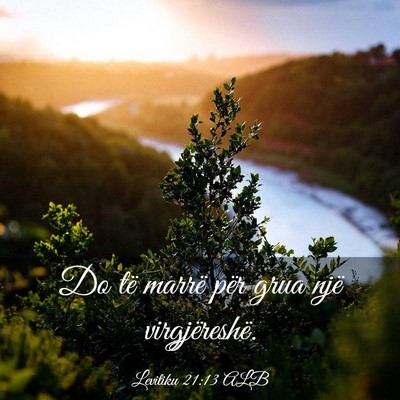 Picture 03 - Levitiku 21:13 ALB - Do të marrë për grua një - Bible Verse Picture