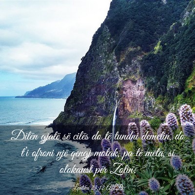Picture 03 - Levitiku 23:12 ALB - Ditën gjatë së cilës do të tundni demetin, - Bible Verse Picture