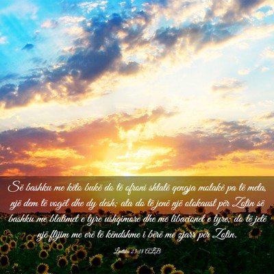 Picture 03 - Levitiku 23:18 ALB - Së bashku me këto bukë do të ofroni shtatë - Bible Verse Picture