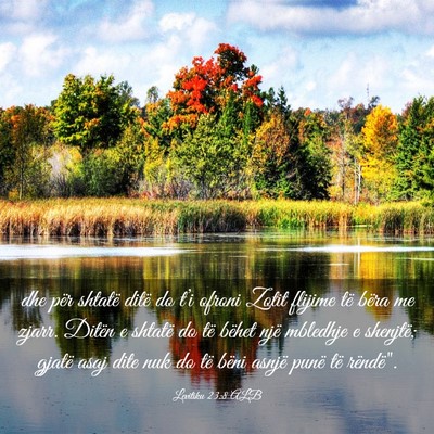 Picture 03 - Levitiku 23:8 ALB - dhe për shtatë ditë do t’i ofroni Zotit - Bible Verse Picture