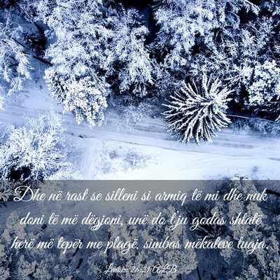 Picture 03 - Levitiku 26:21 ALB - Dhe në rast se silleni si armiq të mi dhe nuk - Bible Verse Picture