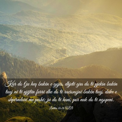 Picture 03 - Levitiku 26:26 ALB - Kur do t’ju heq bukën e gojës, dhjetë gra do - Bible Verse Picture
