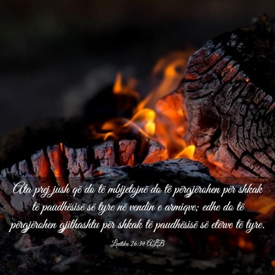 Picture 03 - Levitiku 26:39 ALB - Ata prej jush që do të mbijetojnë do të - Bible Verse Picture