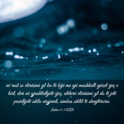 Picture 03 - Levitiku 27:3 ALB - në rast se vlerësimi yt ka të bëjë me një - Bible Verse Picture