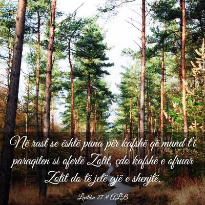 Picture 03 - Levitiku 27:9 ALB - Në rast se është puna për kafshë që mund - Bible Verse Picture